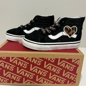 Toddler Vans Sk8 high tops.